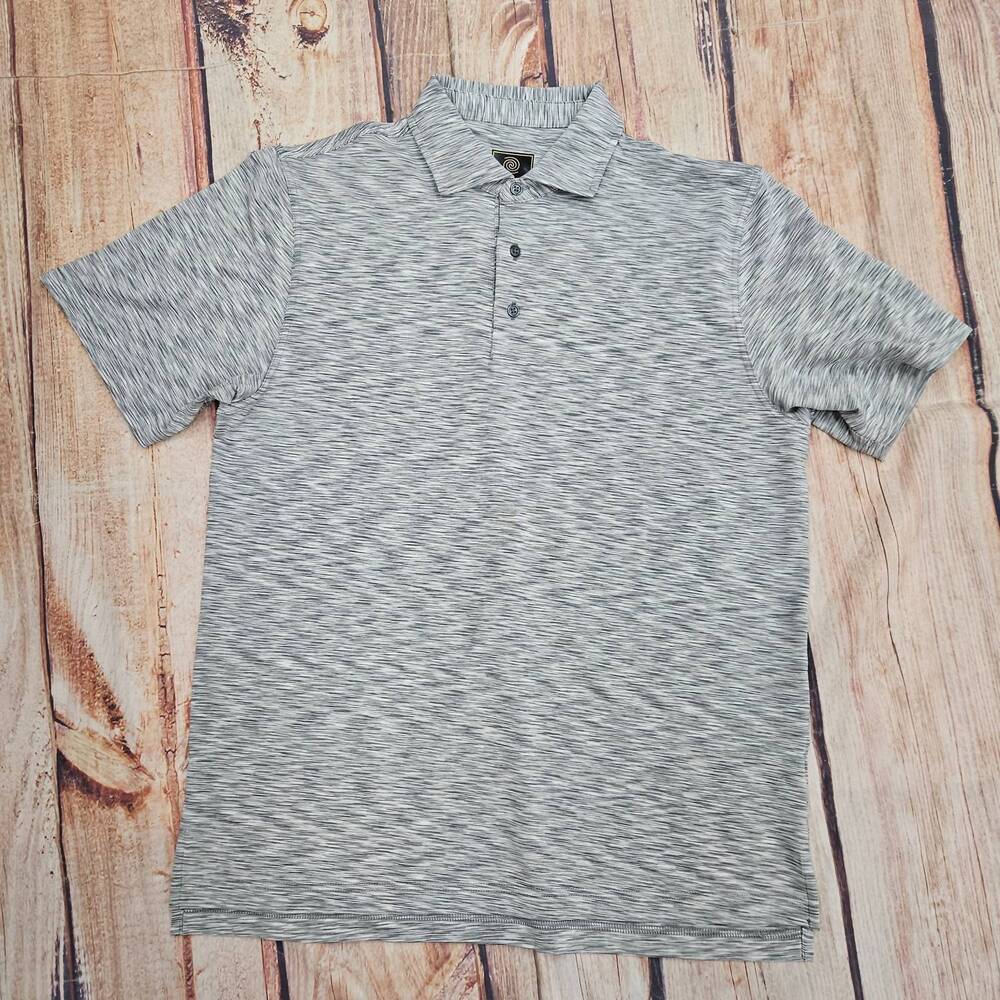 NEW F/X FUSION men's short sleeve top in silver